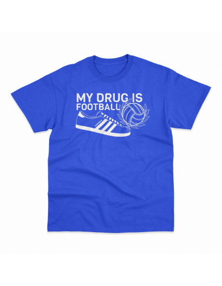 Camiseta "My drug is football" Chico