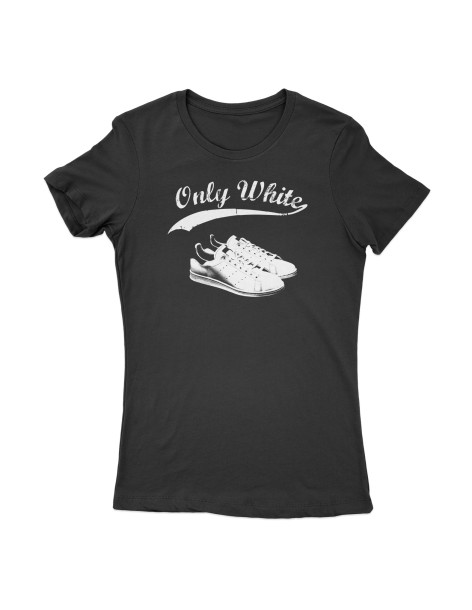 T-Shirt "Only White" Woman