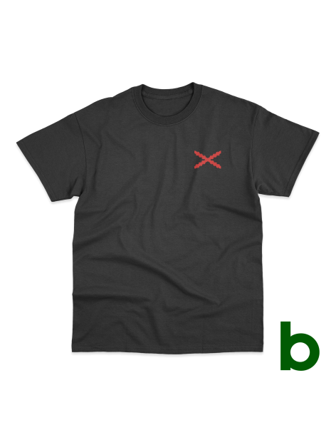 T-Shirt Básica "Aspa de Borgoña" Man