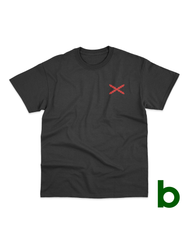 T-Shirt Básica "Aspa de Borgoña" Man
