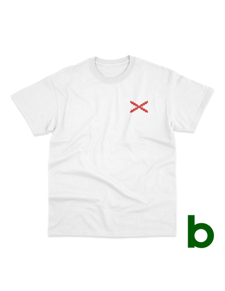 T-Shirt Básica "Aspa de Borgoña" Man